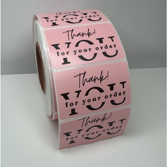 100 pcs Thank You for your order my 2" Stickers labels NWT - Picture 8 of 14